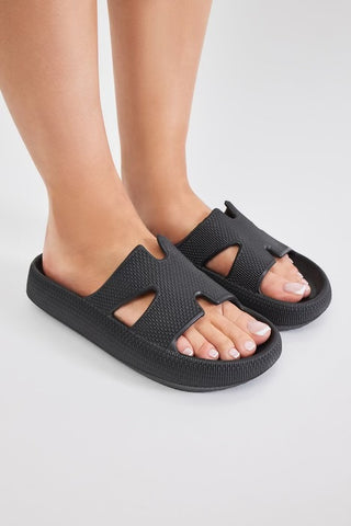 Black Slide Sandal