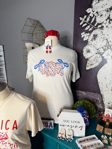 Blooming USA Tee