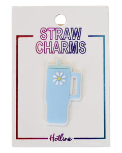 Blue Tumbler Straw Charms