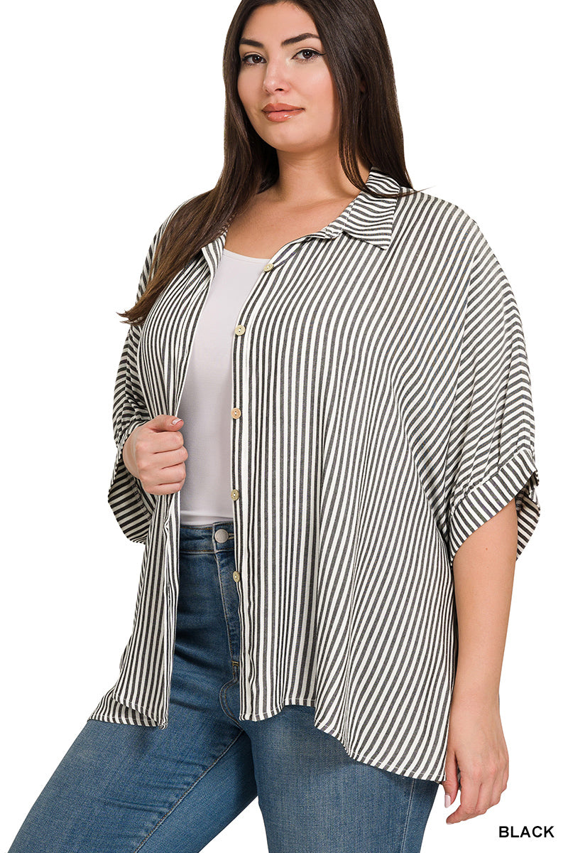 The Boardwalk Breeze Button-Up – Curvy