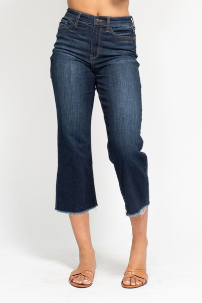 Judy Blue Dark Wide Leg Jeans