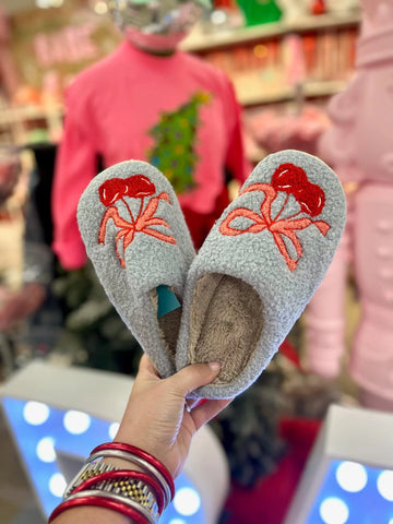 Cherry Bow BABE Slippers