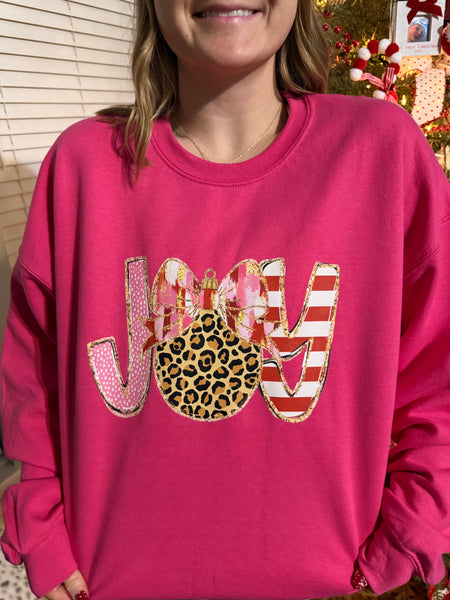 Joy Hot Pink Sweatshirt