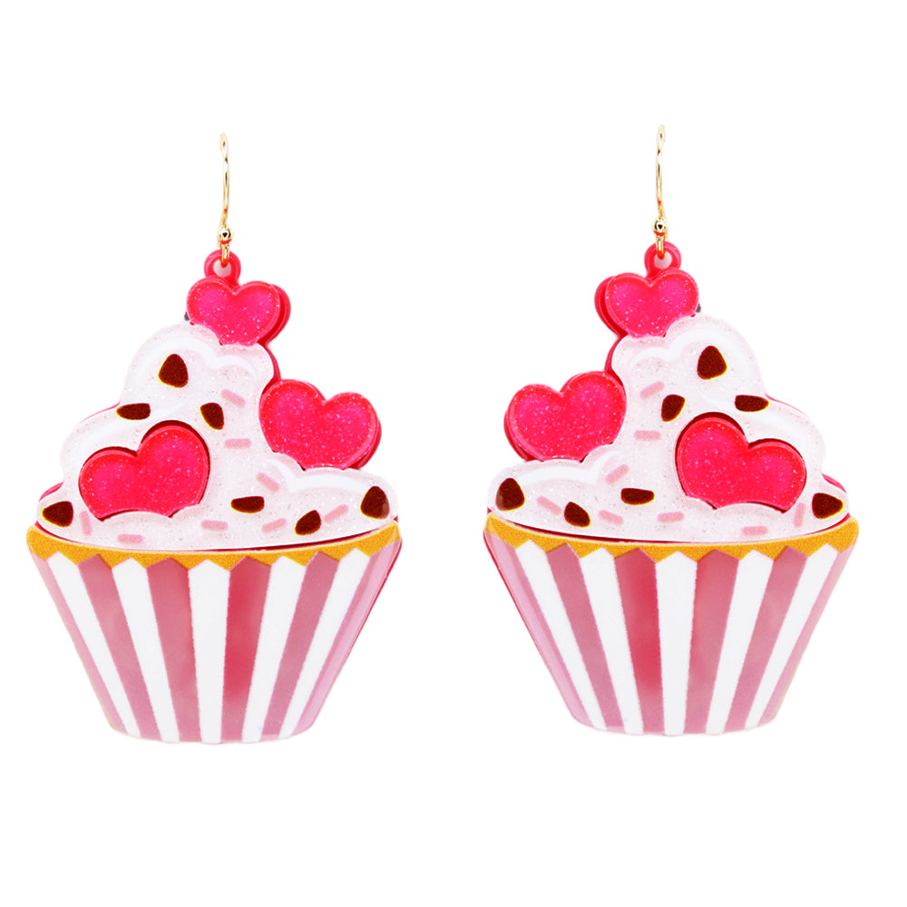 Valentine Cupcake Earrings