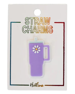 Purple Tumbler Straw Charms