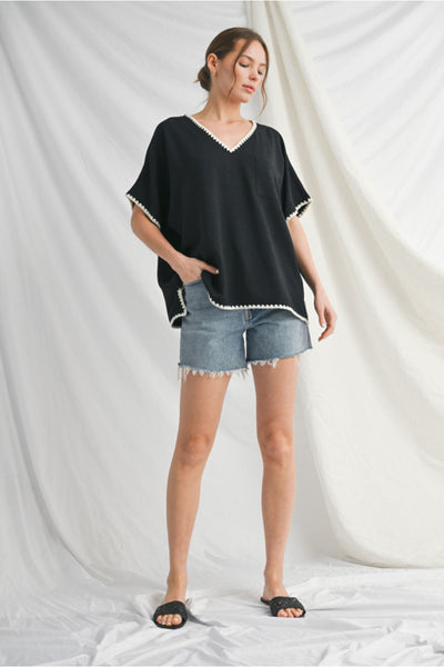 The Shoreline Breeze Top – Black