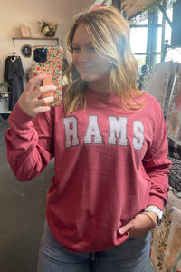 Rams Stitch L/S Tee & Sweatshirt