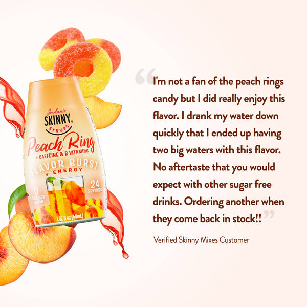 Sugar Free Peach Ring + Energy Skinny Syrup