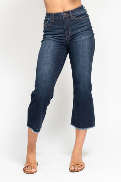 Judy Blue Dark Wide Leg Jeans