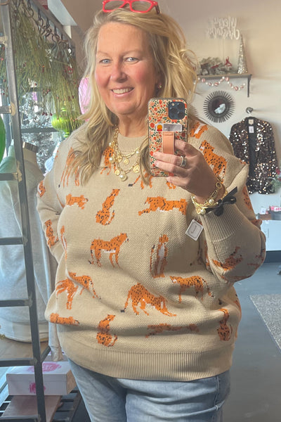 Chilly Cheetah Sweater