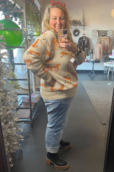 Chilly Cheetah Sweater