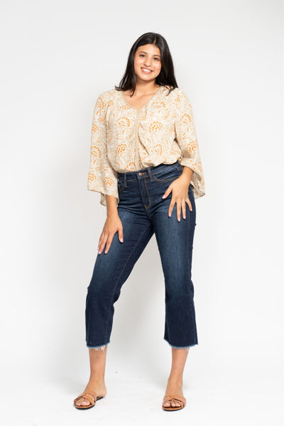 Judy Blue Dark Wide Leg Jeans