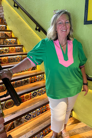 Palm Springs Vibes Top - Green