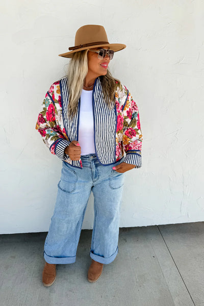 MAE FLORAL QUILTED JACKET