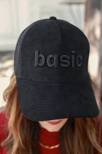 Basic Suede Trucker Hat