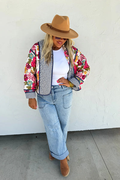 MAE FLORAL QUILTED JACKET