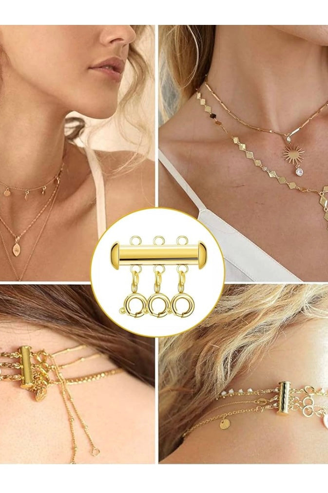 Layered Necklace Spacer Gold