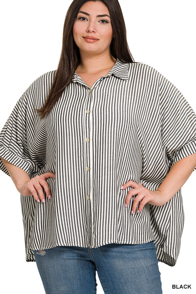 The Boardwalk Breeze Button-Up – Curvy