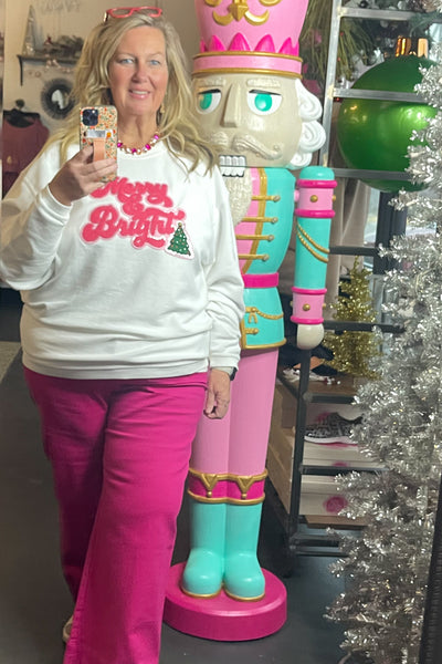 Pink Merry & Bright Sweatshirt