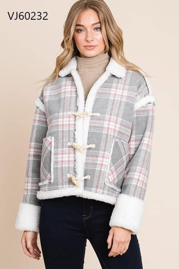 Gray Plaid Jacket