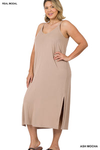 Cami Midi Dress - Ash Mocha