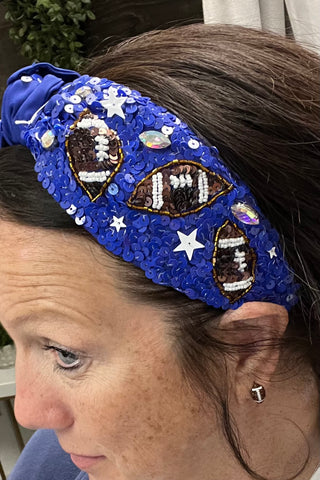 Sequin Knot Gameday Headband