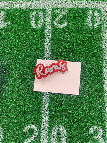 Acryllic Rams Hair Clip