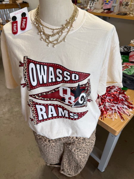 Owasso Rams Pennant Tee