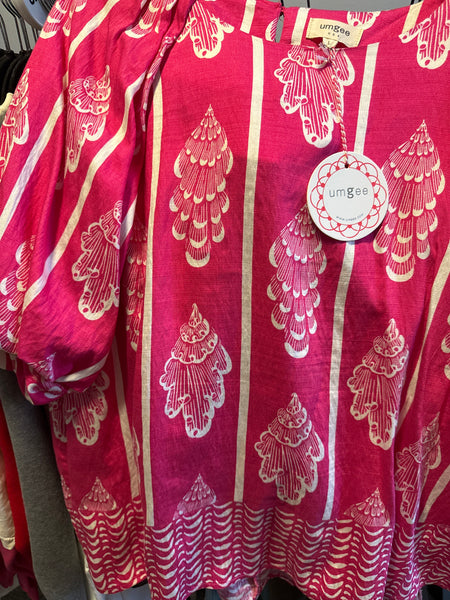 Boho Bloom Puff Sleeve Top