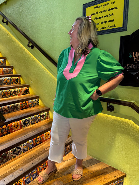 Palm Springs Vibes Top - Green