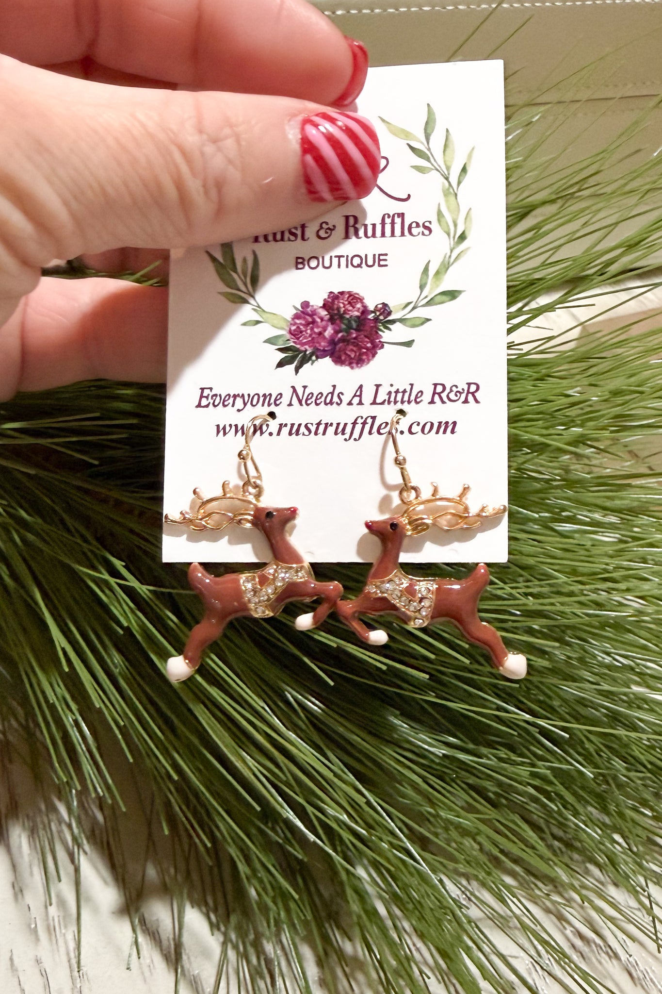 Prancer The Reindeer Earrings