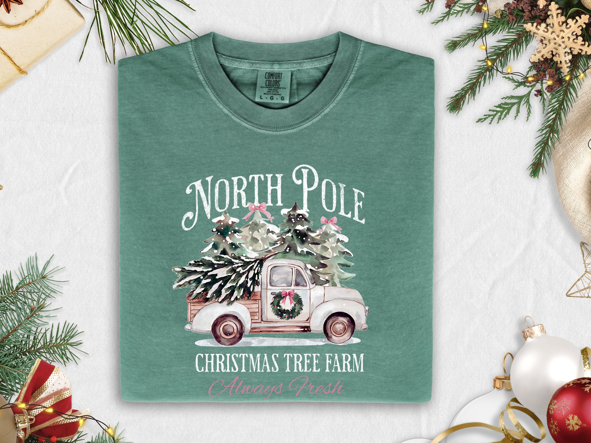 North Pole Truck Tee or Sweatshirt