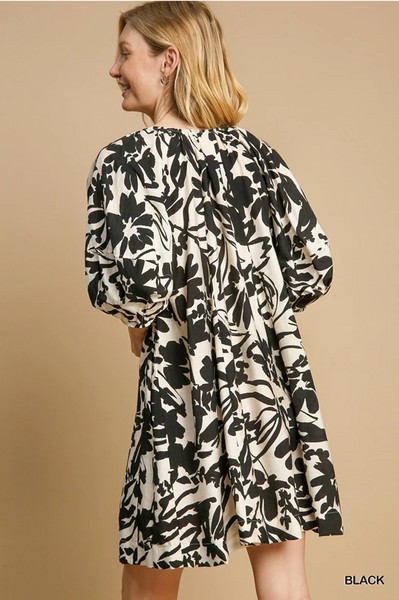 Black & White Abstract Dress