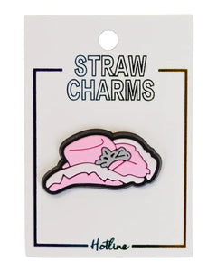 Pink Cowboy Hat Straw Charms