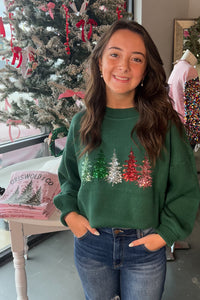 Oh Christmas Tree Sweater-Red