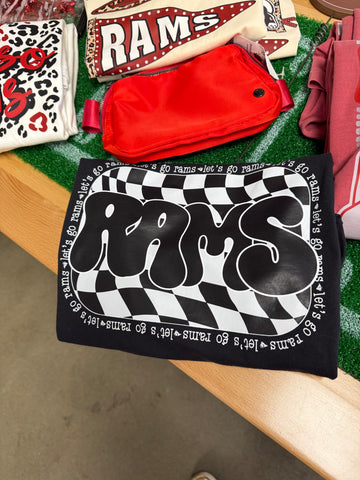 Checker Rams Tee
