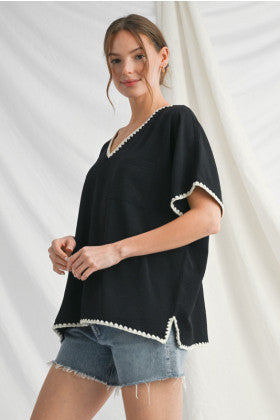 The Shoreline Breeze Top – Black