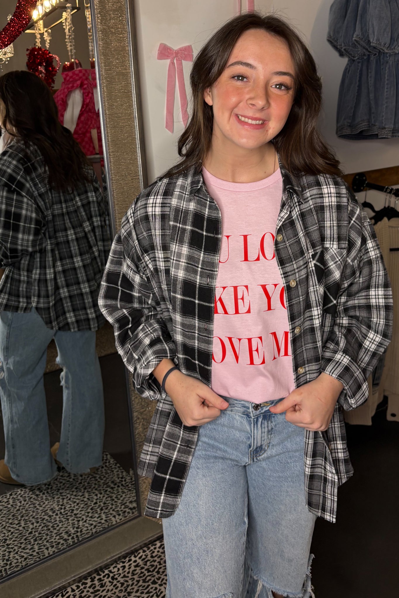 Noelle Oversized Flannel Shirt