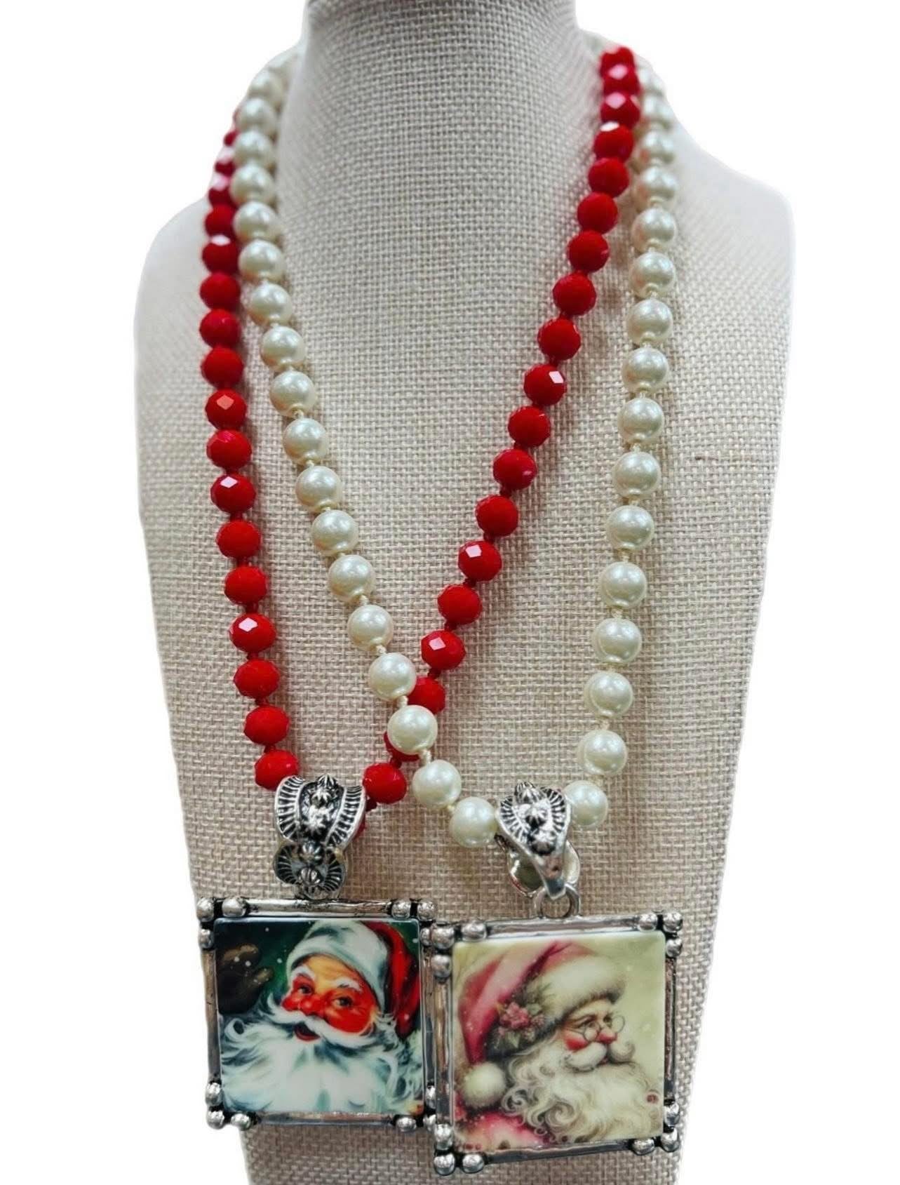 Retro Santa Necklace