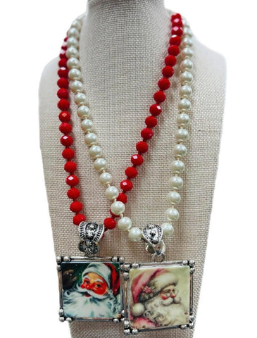 Retro Santa Necklace