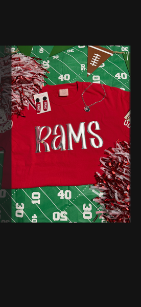 Puff Red OUT Rams Tee