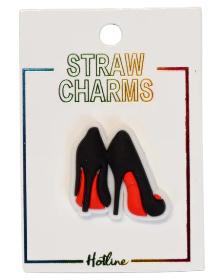 Red Bottom Heels Straw Charms