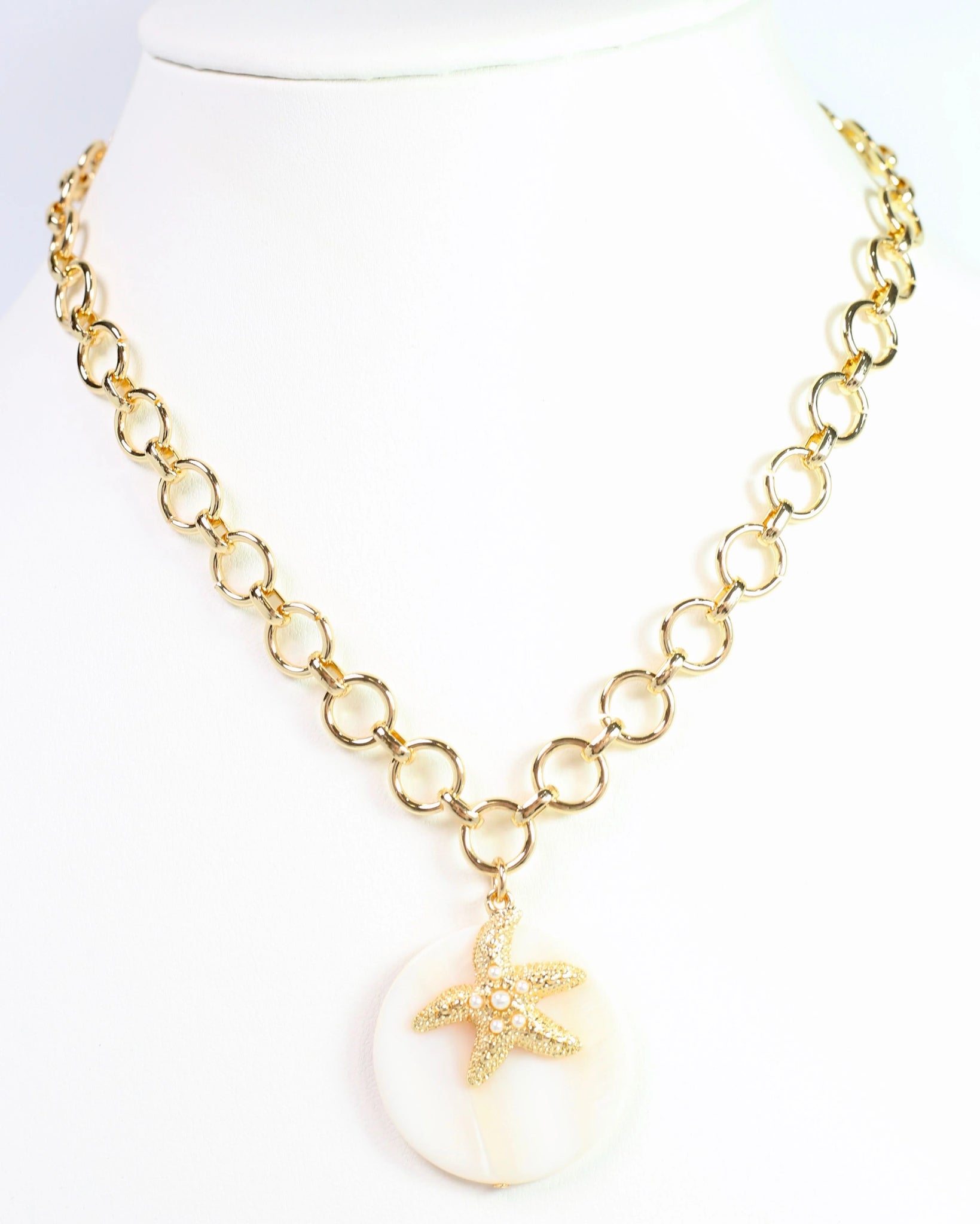 Sandra Starfish Charm Necklace