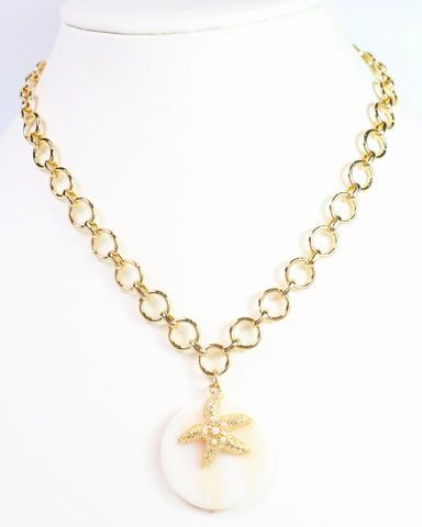 Sandra Starfish Charm Necklace