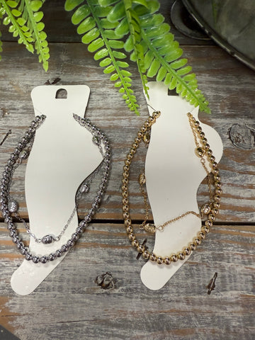 Set of 2 Ankle Bracelet