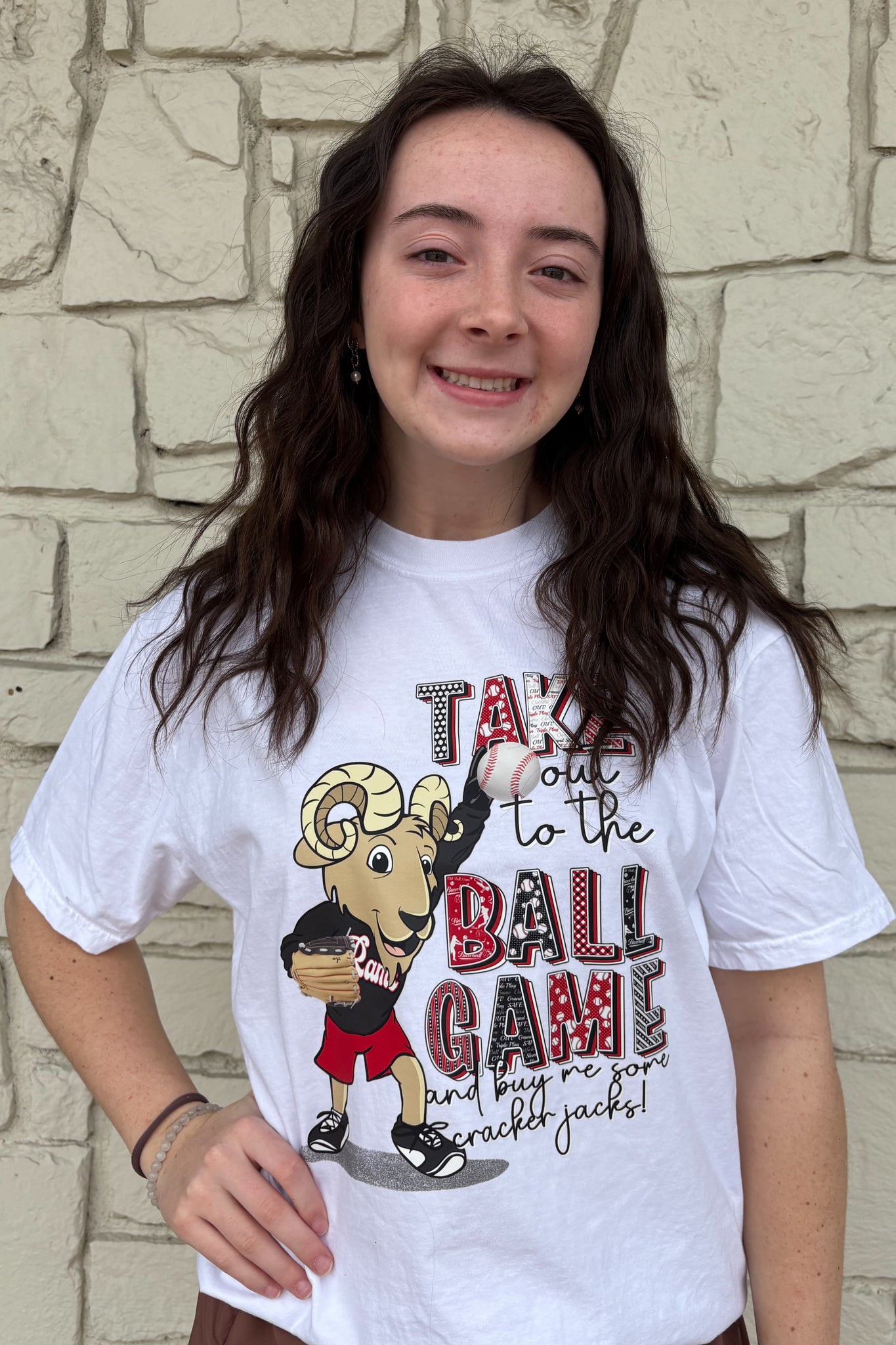 Rams To The Ballgame Tee - Baseball