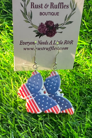 American Butterfly Earrings