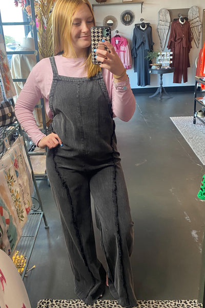 MINERAL WASHED ADJUSTABLE JUMPSUIT