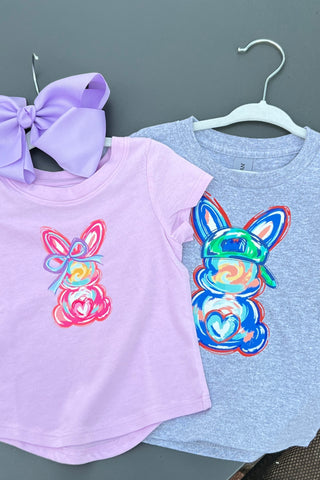 Youth Watercolor Bunny Tee