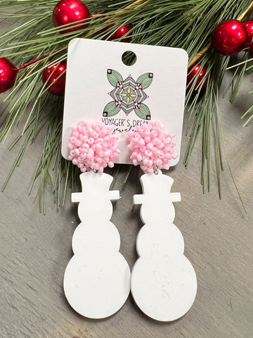 Snowman Earrings